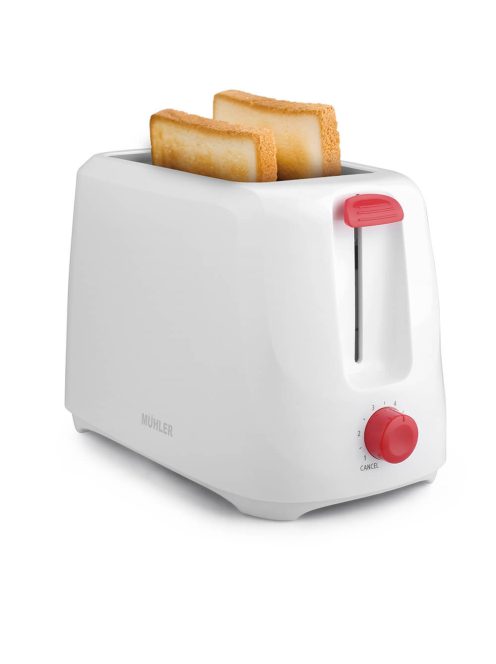 Тостер Muhler MT-969, Топлоизолиран, Бял/Червен - Код G8729