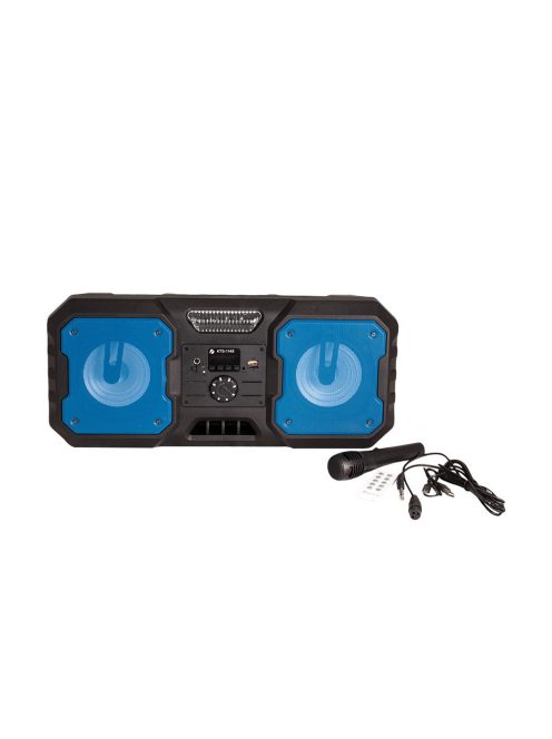 Активна тонколона KTS 1148, 15W, Микрофон, Черен - Код G8739