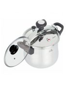 Тенджера под налягане Rosberg R51311A7, 7 литра, 2 капака, Индукция, Трислойно дъно, Инокс - Код G8742