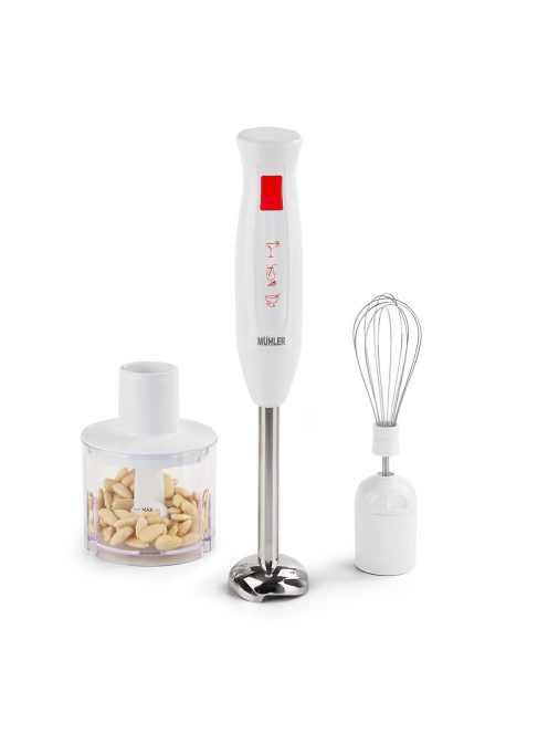 Пасатор Muhler MB-407S, 3в1, 400W, 500мл, Бял/червен - Код G8769