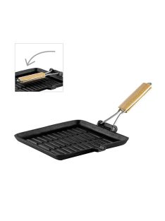   Тиган грил Muhler Tika MR-2416CI, 24x24cm, Чугун, Черен - Код G8793