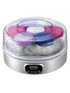   Уред за кисело мляко DECAKILA, 15 W, 7 х 200 ml, 7 бр. бурканчета с капачка, Сив - Код G8798