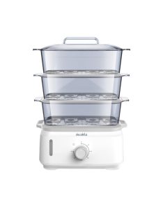   Уред за готвене на пара DECAKILA, 950 W, 9 L, 60 минутен таймер, Бял - Код G8799