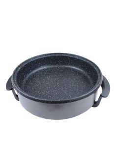   Електрически тиган/тенджера ELEKOM ЕК-2003 М, 30см., Мраморно покритие, 1500W, Сив/Черен - Код G8824