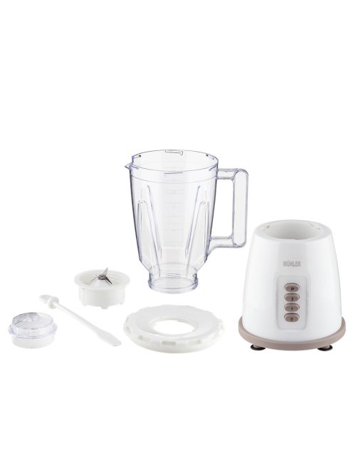 Блендер Muhler MB-155, 500W, 1.5 л, Пластмасова кана, Бял/Сив - Код G8826
