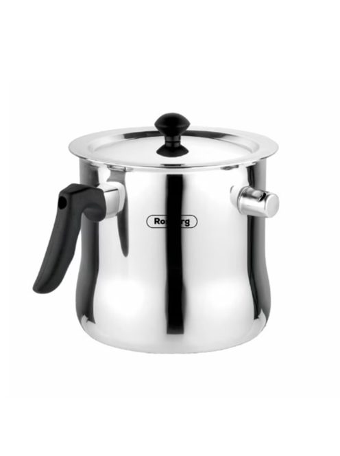 Млековарка Rosberg R51425A, 2.5 литра, Двойни стени, Свиреща при завиране, Инокс -  Код G8828