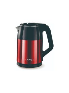   Електрическа кана Rosberg R51230S, 1500W, 2л., С филтър, Червен - Код G8954