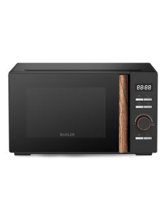   Микровълнова фурна MUHLER MO-5099D, 20L, Дигитална, 800W, 5 степени на готвене, Черен - Код G8956