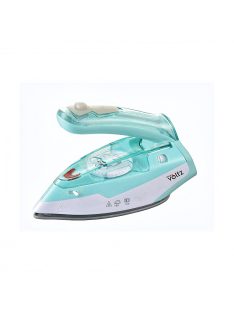 Туристическа парна ютия Oliver Voltz OV51050K, керамична плоча, 1100W, 55мл. прозрачен резервоар, Син