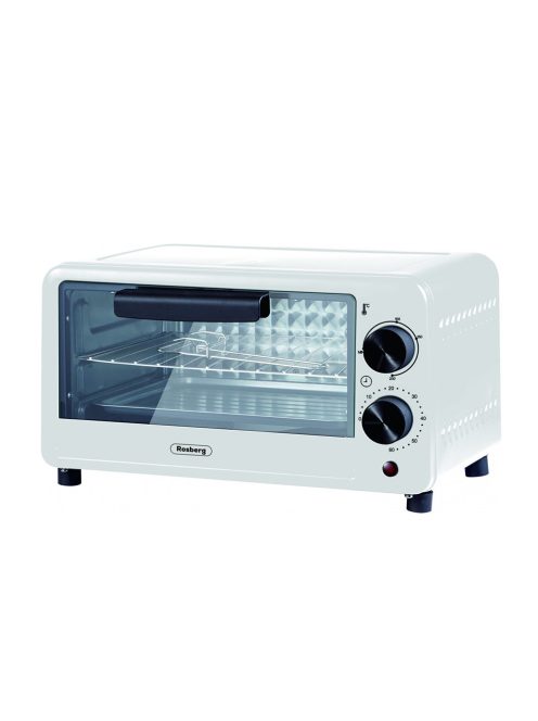 Фурна мини Rosberg R51441C, 800W, 9л. до 230°C, Бяла
