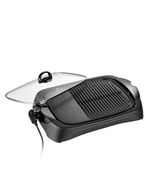 електрически грил ELEKOM ЕК-13 G, 1800W, със стъклен капак