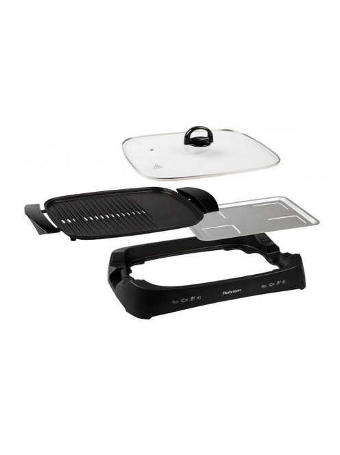 електрически грил ELEKOM ЕК-13 G, 1800W, със стъклен капак