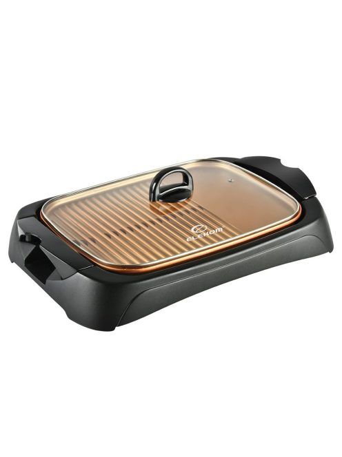 електрически грил ELEKOM ЕК-13 GM, 1800W, С капак