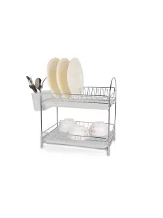 Сушилник Rosberg R53000E, Хром, 2 нива, 34x23x35.5см.