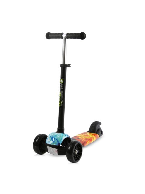 Тротинетка LORELLI DRAXTER RED FLAME, До 20 кг., Крачна спирачка, Заднa PVC гумa 100/48 mm, Черен - Код L11431