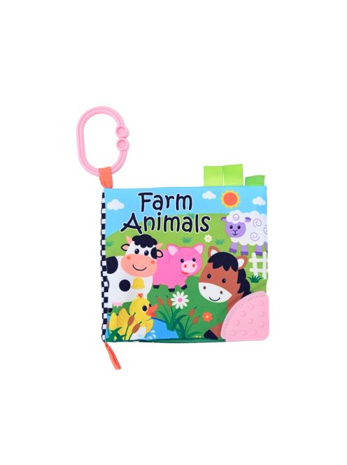 Мека книжка с животни LORELLI, ферма, Зелен - Код L11434