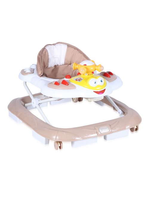 Проходилка LORELLI ХЕЛИКОПТЕР EB, 2 се въртят на 360°, До 12 кг., Бежов - Код L11466