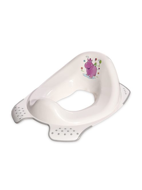 Анатомична приставка за тоалетна чиния LORELLI HIPPO WHITE-GREY, Бял - Код L11492
