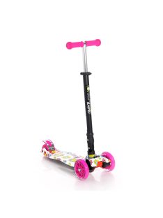   Тротинетка LORELLI RAPID PINK FLOWERS, До 50 кг., Розов - Код L11520