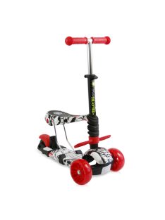   Тротинетка LORELLI DRAXTER PLUS BLACK GRAFFITI, До 20 кг., Регулируема дръжка в 3 позиции, Червен - Код L11522
