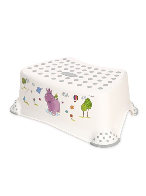 Стъпало за баня LORELLI HIPPO WHITE-GREY, Бял/Сив - Код L11524