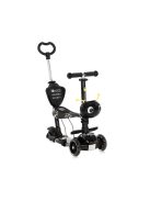 Тротинетка LORELLI SMART PLUS BLACK FLASH, До 20 Кг., Регулируема родителска дръжка в 3 позиции, Светещи гуми, Черен - Код L11528