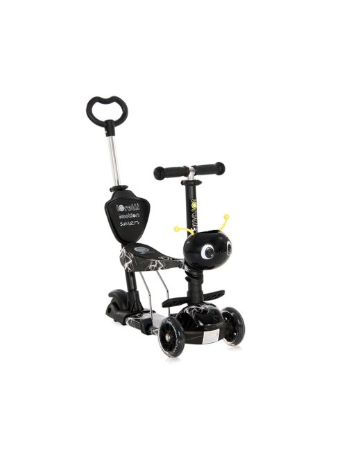 Тротинетка LORELLI SMART PLUS BLACK FLASH, До 20 Кг., Регулируема родителска дръжка в 3 позиции, Светещи гуми, Черен - Код L11528