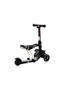   Тротинетка LORELLI SMART PLUS BLACK FLASH, До 20 Кг., Регулируема родителска дръжка в 3 позиции, Светещи гуми, Черен - Код L11528