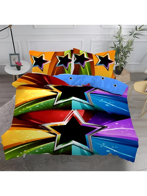 Двулицево спално бельо 3D, EmonaMall, 4 части - Модел S13419