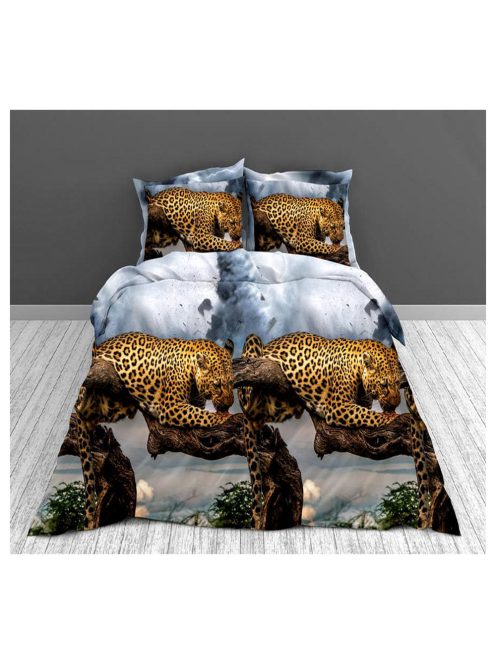 Спално бельо 3D с леопард