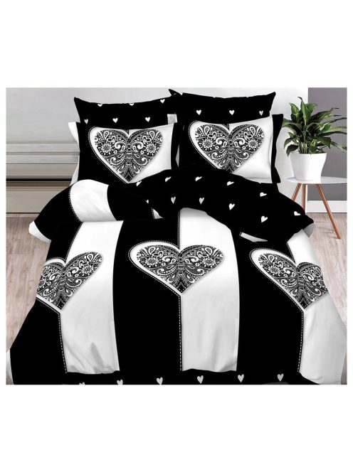 Двулицев спален комплект в черно и бяло