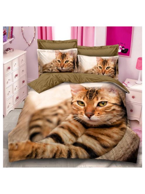Спално бельо с котка
