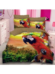 Спално бельо с папагали