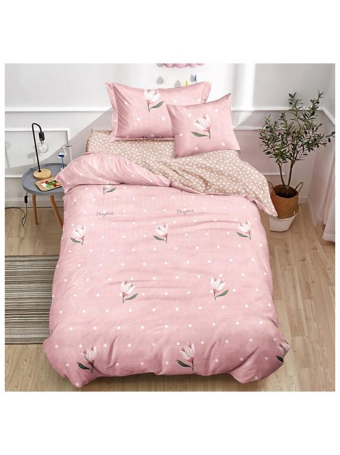 Двулицево спално бельо с ластик (размер за приста) EmonaMall, 4 части - Модел S14568