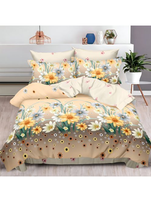 Двулицево спално бельо с ластик EmonaMall, 6 части - Модел S14750