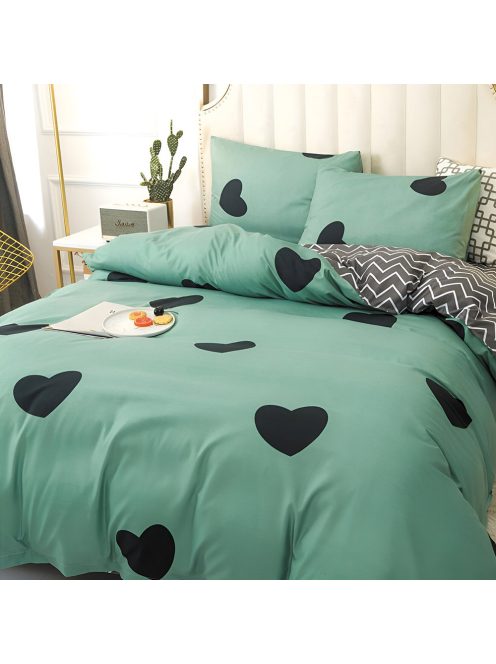 Двулицево спално бельо с ластик EmonaMall, 4 части - Модел S14848