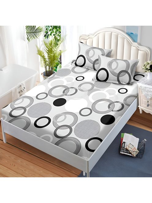 Долен чаршаф с ластик и две калъфки (за матрак от 160x200 до 180x200) EmonaMall, 3 части - Модел S14950