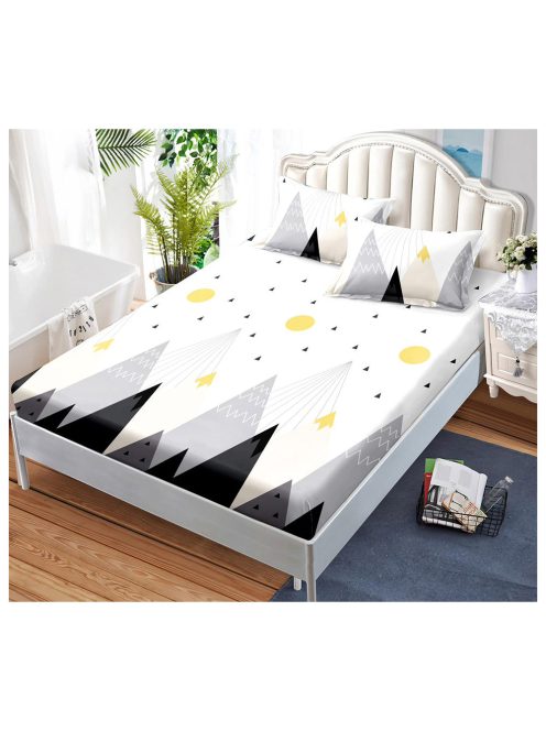 Долен чаршаф с ластик и две калъфки (за матрак от 160x200 до 180x200) EmonaMall, 3 части - Модел S14979