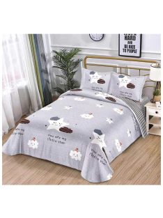   Двулицево спално бельо с ластик EmonaMall, 4 части - Модел S14985