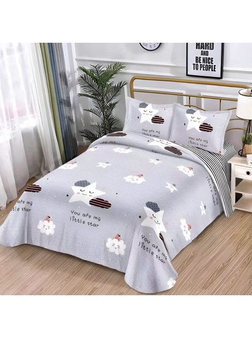 Двулицево спално бельо с ластик EmonaMall, 4 части - Модел S14985
