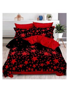   Двулицев спален комплект с ластик EmonaMall, 6 части - Модел S14991