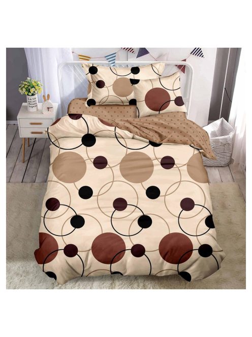 Двулицево спално бельо с ластик (размер за приста) EmonaMall, 4 части - Модел S15101