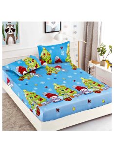   Единичен долен чаршаф с ластик и две калъфки EmonaMall, 3 части - Модел S15295