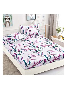   Единичен долен чаршаф с ластик и две калъфки EmonaMall, 3 части - Модел S15536