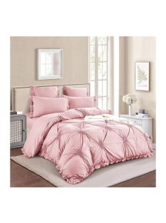   Едноцветен спален комплект с ластик EmonaMall, 6 части - Модел S15561