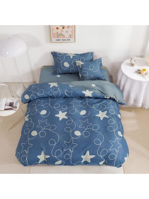 Двулицево спално бельо с ластик (размер за приста) EmonaMall, 4 части - Модел S15603