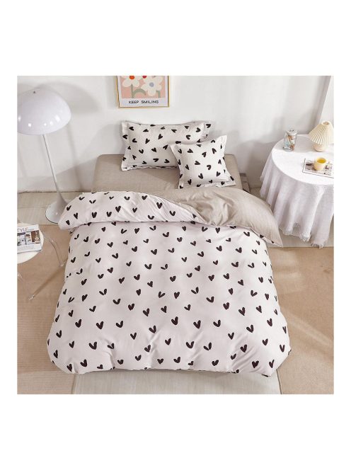Двулицево спално бельо с ластик (размер за приста) EmonaMall, 4 части - Модел S15605