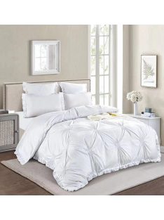   Едноцветен спален комплект с ластик EmonaMall, 6 части - Модел S15716