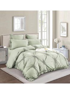   Едноцветен спален комплект с ластик EmonaMall, 6 части - Модел S15720