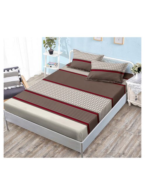 Долен чаршаф с ластик и две калъфки (за матрак от 160x200 до 180x200) EmonaMall, 3 части - Модел S15794